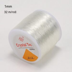Product image for  Round Transparent Crystal Fishing Line Beaded Wire Home Décor 18
