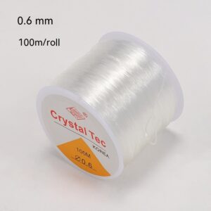 Product image for  Round Transparent Crystal Fishing Line Beaded Wire Home Décor 22