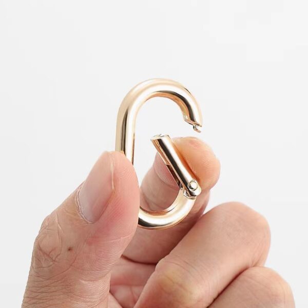 Product image for  Denier Spring Fastener Metal Ring Hook Buckle Split Ring Home Décor 6