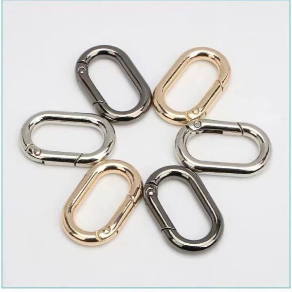 Product image for  Denier Spring Fastener Metal Ring Hook Buckle Split Ring Home Décor 12
