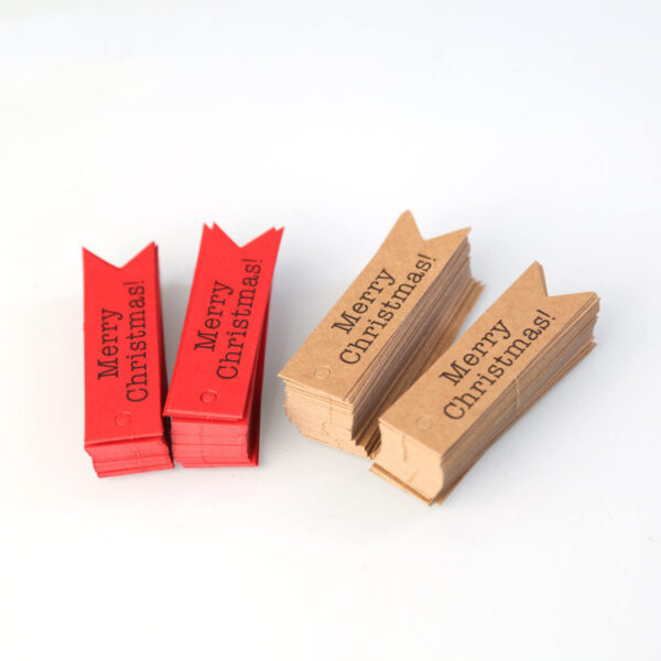 Product image for  Kraft Paper Creative Dovetail Card Handmade Christmas Label Home Décor 8