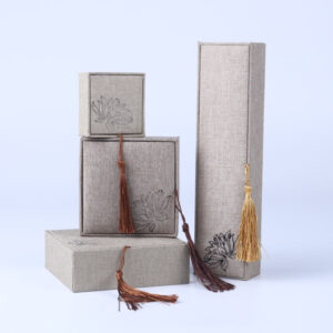 Product image for  Jewelry Linen Packaging Box Vintage Necklace Ring String Pendant Buddha Beads Jade Bracelet Home Décor 13