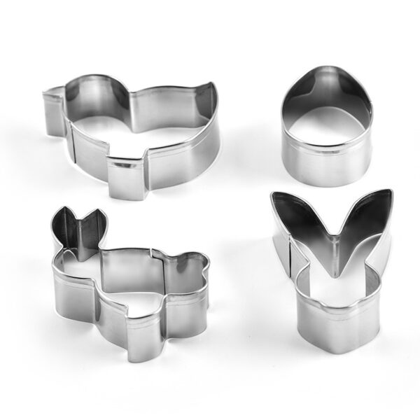 Product image for  Stainless Steel Mini Animals 4 Piece Cookie Set Home Décor 8