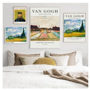 Product image for  Van Gogh’s Starry Night Canvas Print Museum Exhibition Artworks 14