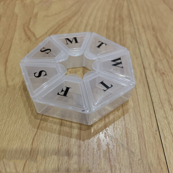 Product image for  Plastic Rhombus Storage Pill Box Home Décor 5
