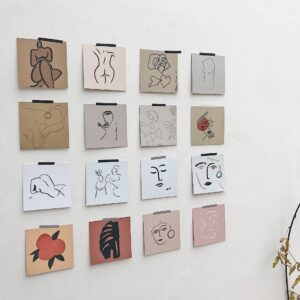 Product image for  Hand-painted Style Art Painting Small Card Props Photo Background Artworks 14