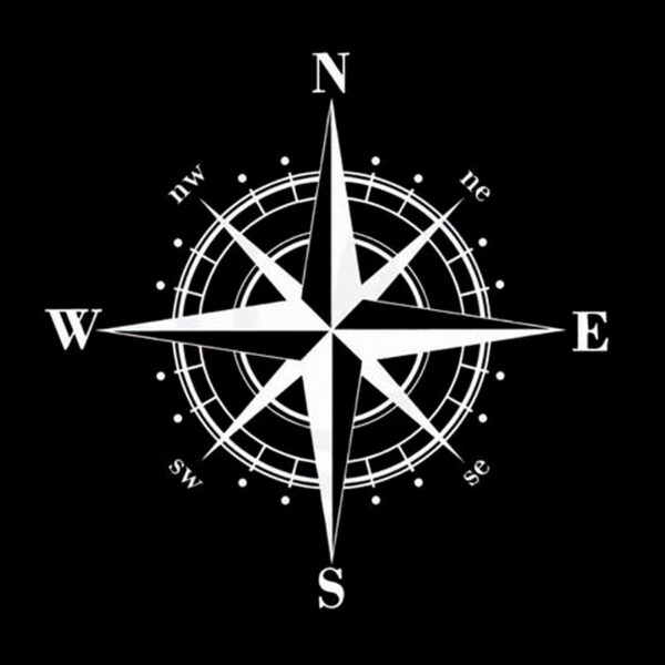 Product image for  Compass Car Sticker Car Window Sticker Car Door Scratch Sticker Home Décor 7