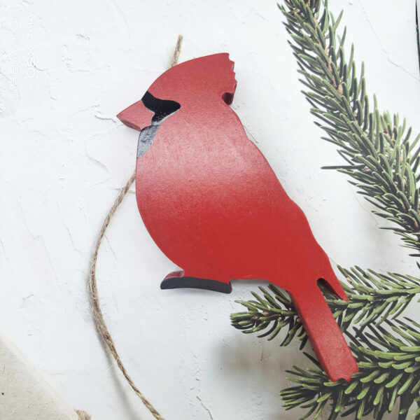 Product image for  Christmas Wooden Red Bird Ornament Home Decorations Ornaments 5