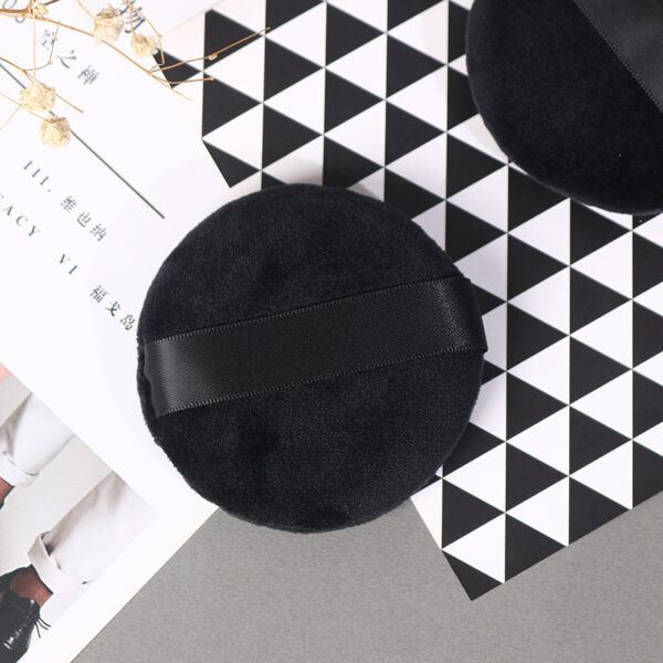 Product image for  Flocking Soft Powder Cookie Powder Round Plush Black Home Décor 5