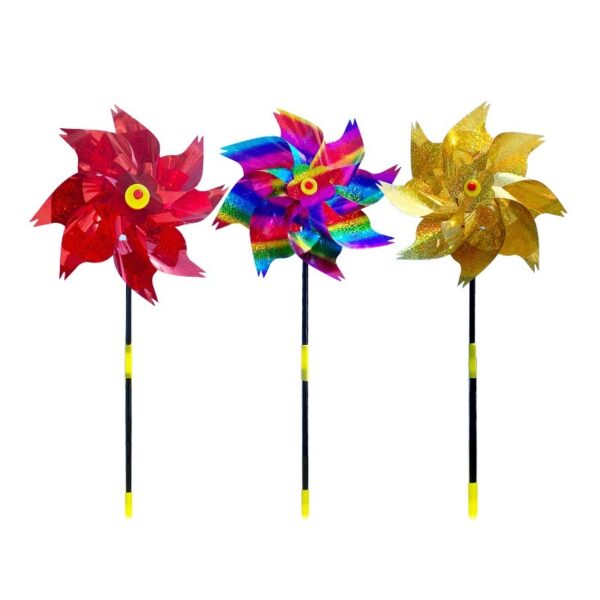Product image for  Bird Repeller Pinwheels Reflective Sparkly Bird Deterrent Protect Plant Windmill Decoration Garden Flower Lawn Garden Home Décor 11