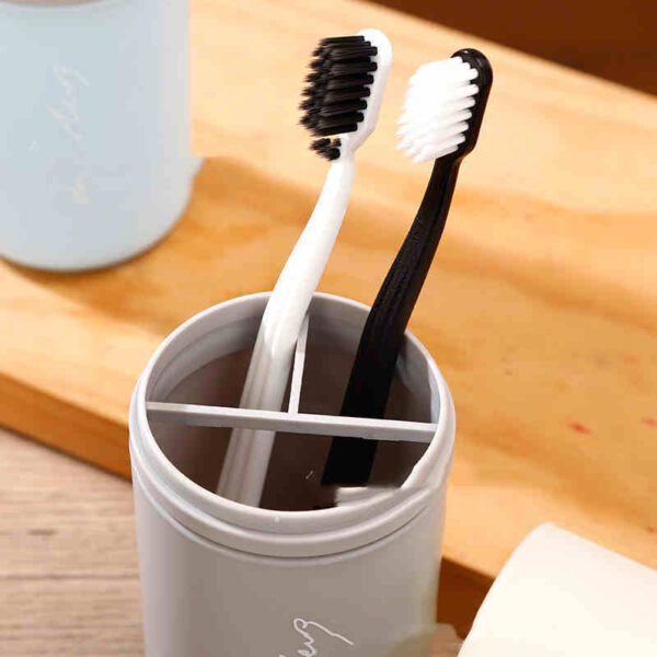 Product image for  Plastic Portable Toothbrush Box Travel Toothbrush Cup Set Home Décor 8