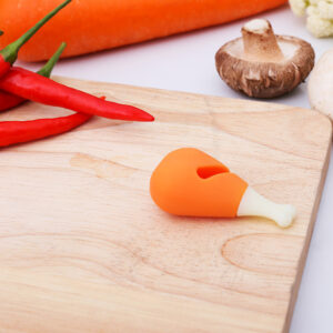 Product image for  Creative Chicken Drumstick Shape Pot Lid Spill Preventer Silicone Pot Lid Gadget Home Décor 11