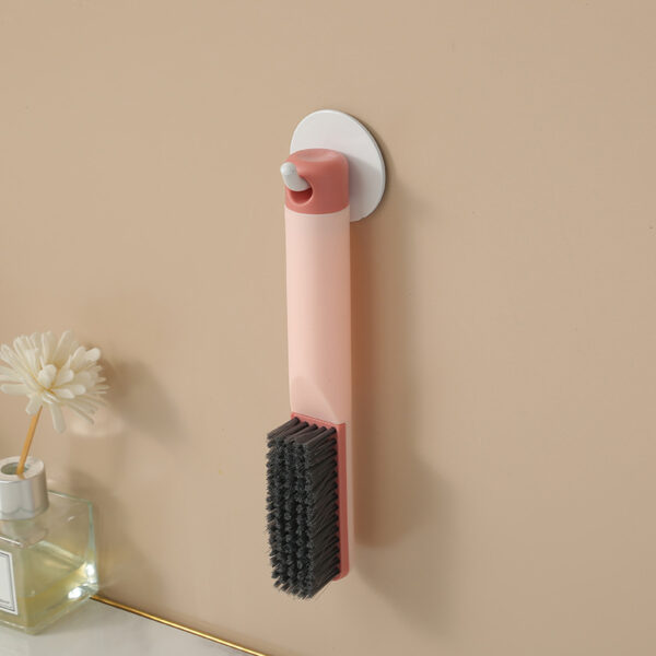 Product image for  Long Handle Shoe Brush Soft Fur Household Does Not Hurt Shoes Plastic Contrast Color Home Décor 5