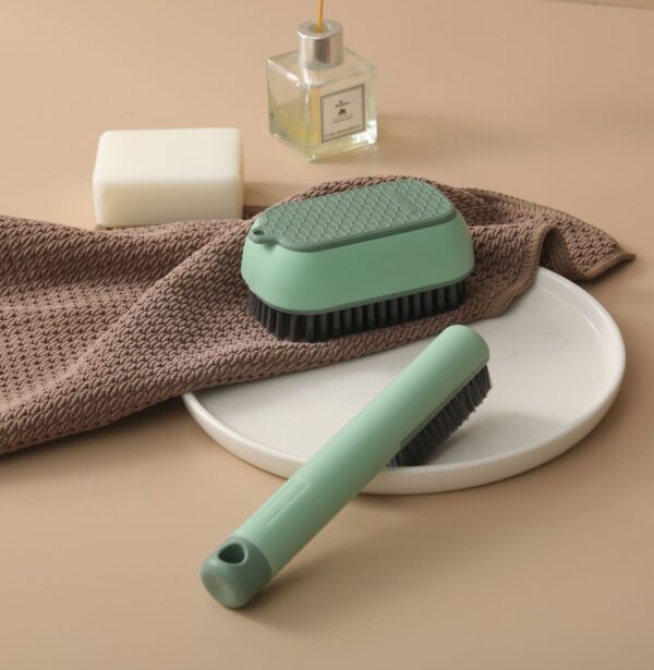 Product image for  Long Handle Shoe Brush Soft Fur Household Does Not Hurt Shoes Plastic Contrast Color Home Décor 10