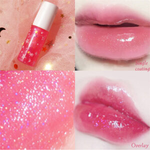 Product image for  Moisturizing Glass With Fine Glitter Water Light Transparent Lip Gloss Home Décor 16