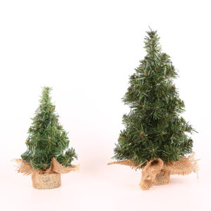 Product image for  Christmas Tree 20cm Green Tree 30cm Mini Christmas Tree Linen Bottom Tree Christmas Festival Shopping Window Desktop Decoration Home Décor 15