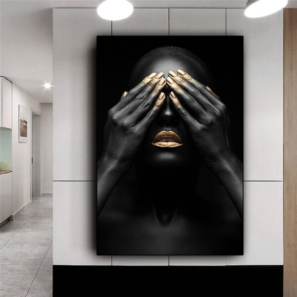 Product image for  HD Modern Home Single African Woman Black Woman Canvas Wall Painting Home Décor 7