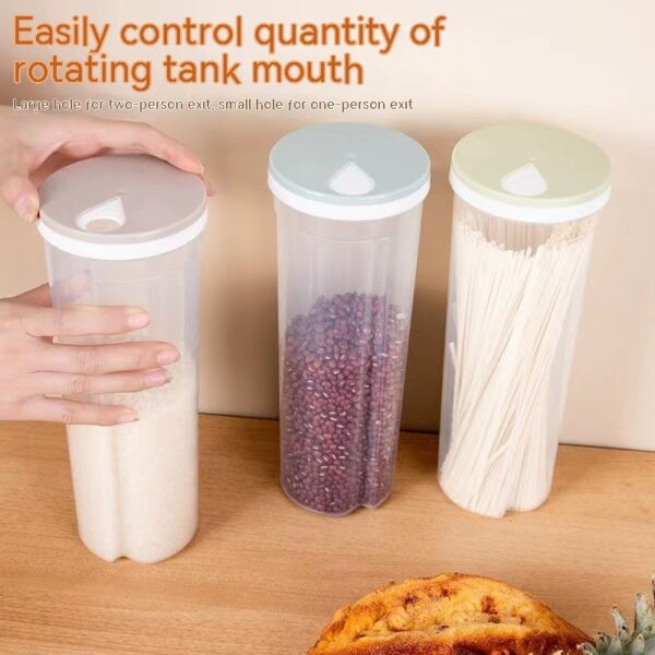 Product image for  Round Noodles Kitchen Storage Box Sealed Home Décor 4
