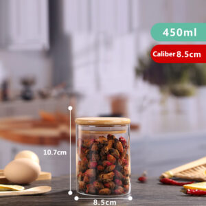 Product image for  High Borosilicate Glass Sealed Jar Transparent Household Home Décor 17