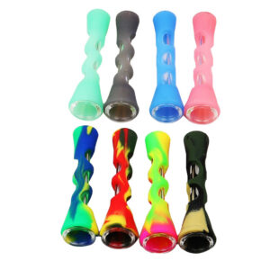 Product image for  Horn Silicone Pipe, Glass Pipe, Portable Silicone Pipe Home Décor 10