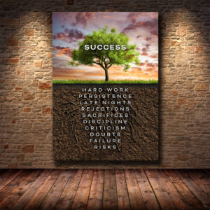 Product image for  Motivational Quotes Posters And Art Wild Lion Canvas Painting Artworks 22