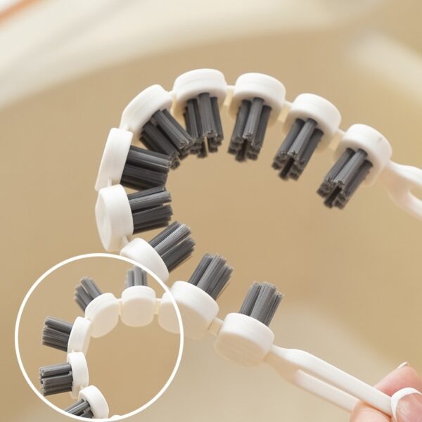 Product image for  Faucet Cleaning Brush Kitchen Oil Stain Remove Brush Bendable Gap Clean Tool Kitchen Bathroom Bathtub Tube Sink Clean Brush Kitchen Gadgets Home Décor 11