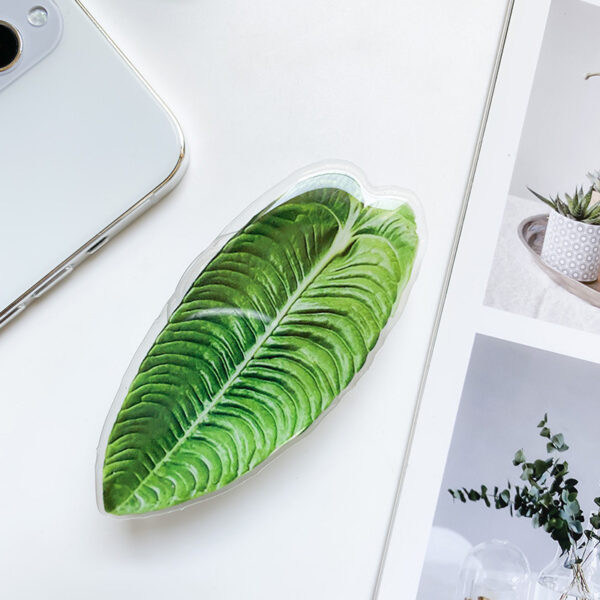 Product image for  Cute Green Leaves Smartphone Holder Finger Stand  Support For Phone Handband Home Décor 8