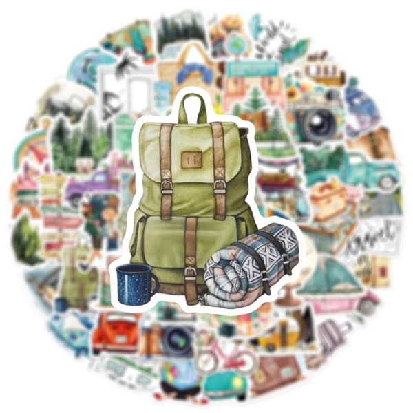 Product image for  50 Outdoor Travel Graffiti Stickers Suitcase Home Décor 10