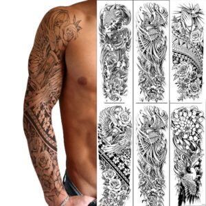 Product image for  Full Flower Arm Tattoo Sticker Home Décor 14