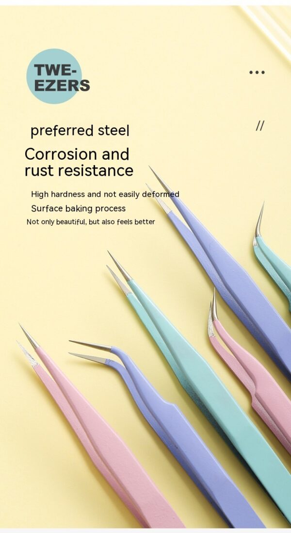Product image for  High Precision Stainless Steel Hand Account Tweezers Journal Stickers Home Décor 9