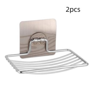 Product image for  Drain Stainless Steel Wall Mount Punch-free Soap Holder Home Décor 20