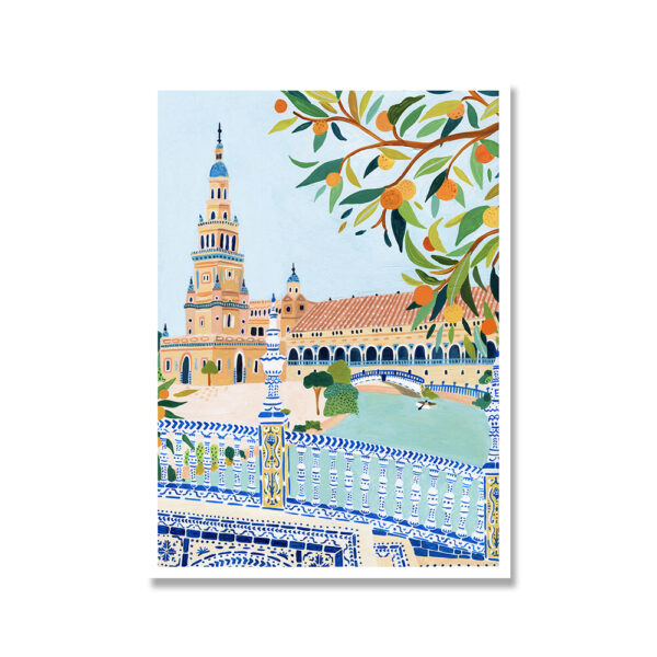 Product image for  Decorative Painting Of Art Pavilion Living Room Artworks 8