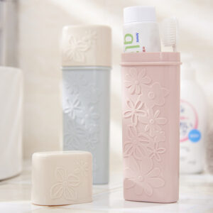 Product image for  Simple But Elegant Rose Relief Tooth Set Box Portable Home Décor 19