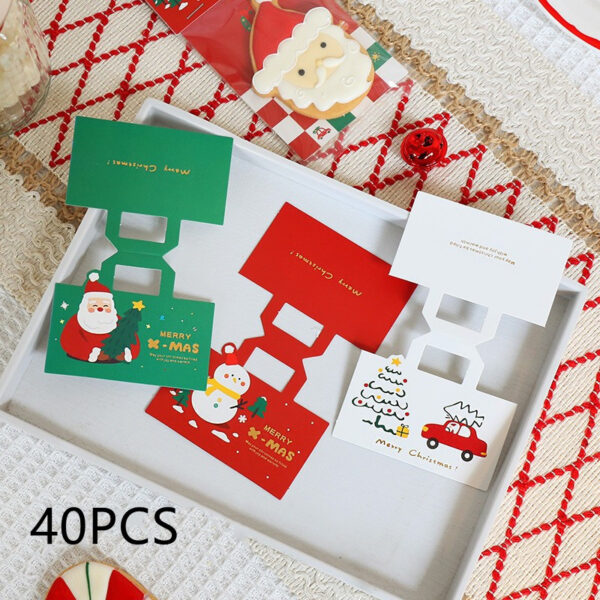 Product image for  Christmas Biscuit Transparent Packaging Bag Home Décor 5