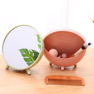 Product image for  With Storage Round Dressing Mirror Desktop Simple Mirror Creative Students Home Décor 10