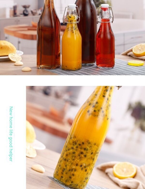 Product image for  Glass Transparent Sealed Liquor Storage Bottle Wine Fermentation Jar Home Décor 7