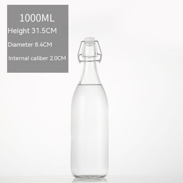 Product image for  Glass Transparent Sealed Liquor Storage Bottle Wine Fermentation Jar Home Décor 12