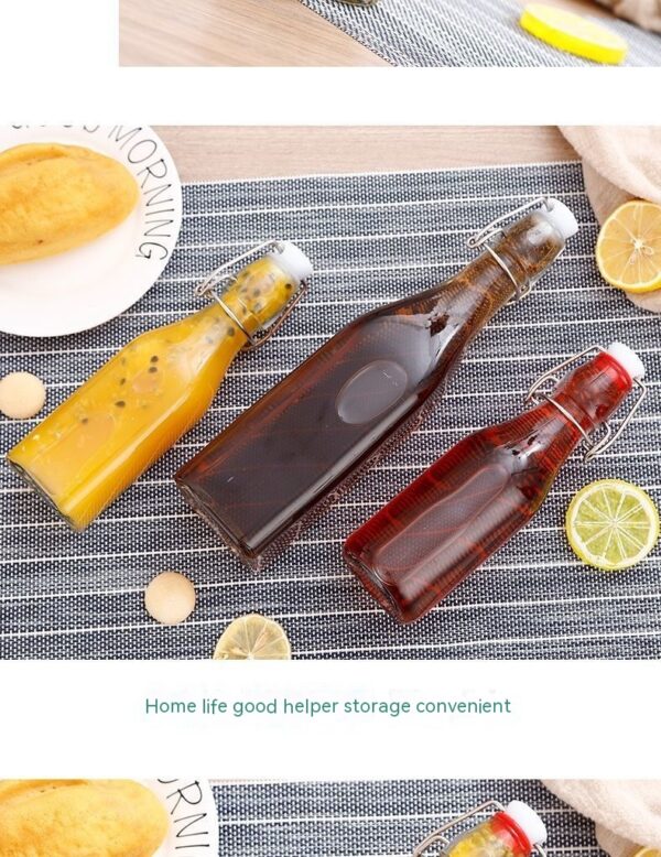 Product image for  Glass Transparent Sealed Liquor Storage Bottle Wine Fermentation Jar Home Décor 11