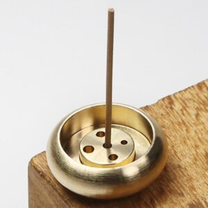 Product image for  Porous Barrel-type Pure Copper Five-hole Mini Small Incense Burner Home Décor 20
