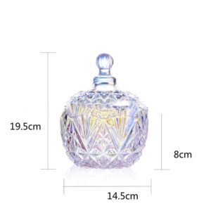 Product image for  Clear Glass Crown Full Sky Star Style Storage Jar Jewelry Box Home Décor 20