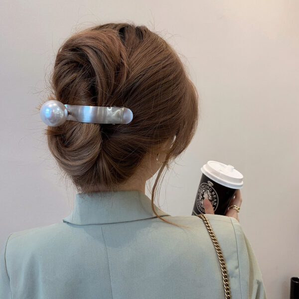Product image for  Metal Pearl Barrettes Back Head Shark Clip Hairware Home Décor 7