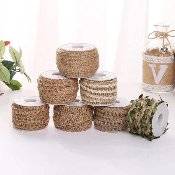 Product image for  Handmade DIY Wedding Christmas Green Leaf Twine Decoration Multi-style Roll Lace Ribbon Home Décor 11