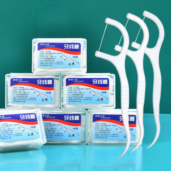 Product image for  Round Line Flossing Artifact Adult Disposable Toothpick Family Set Home Décor 4