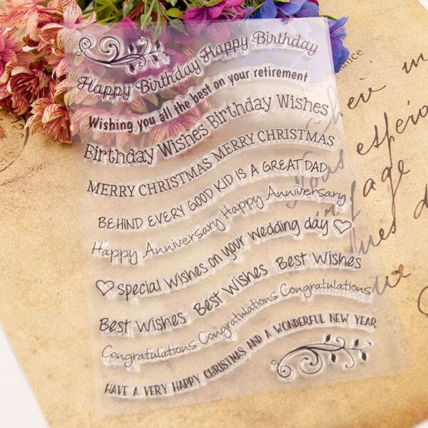 Product image for  Transparent Stamp DIY Hand Account Scrapbook Home Décor 4