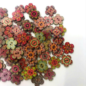 Product image for  Household Simple Vintage Style Wooden Plum Buttons Home Décor 13