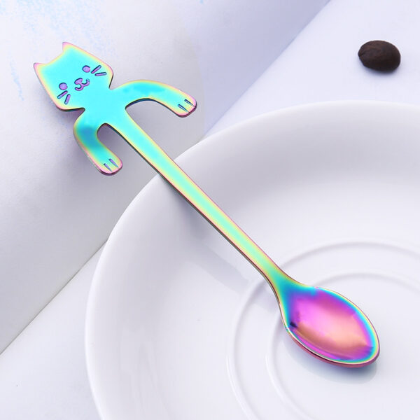 Product image for  Fashion Dessert 304 Stainless Steel Spoon Creative Cat Home Décor 4