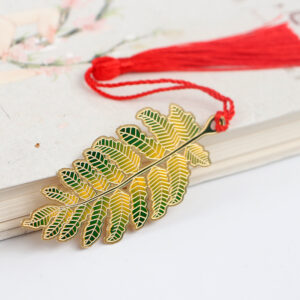 Product image for  Brass Electroplated Creative Leaf Student Creative Bookmark Home Décor 15