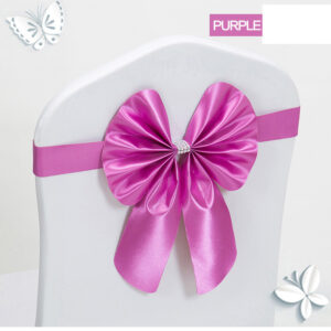 Product image for  Hotel Wedding Free Elastic Chair Cover Bow Back Flower Home Décor 15