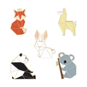 Product image for  Cute Mouse Panda Rabbit Alloy Brooch Cowboy Badge Home Décor 17
