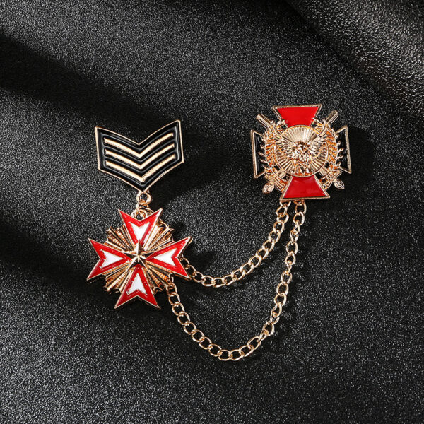 Product image for  Five Pointed Star Chain Alloy Dripping Pin Home Décor 5